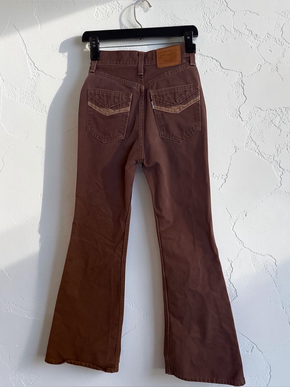 Levi’s Revolve 70's Movin' On High Rise Flare Brown Western Boho Jeans Size 23
